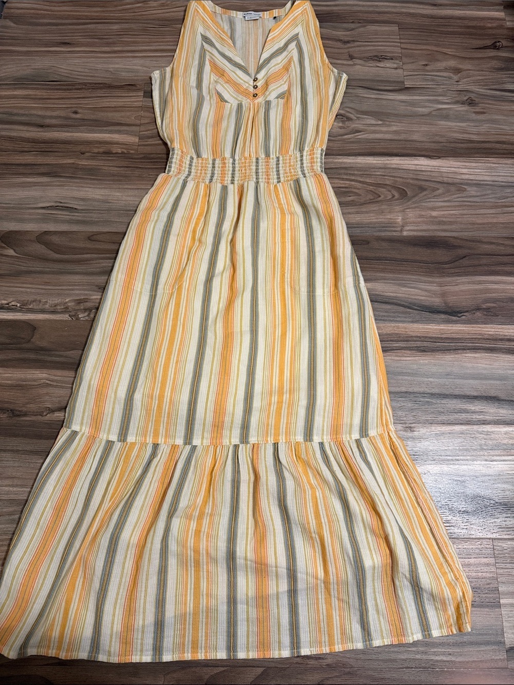 Prana Dress Women S Organic Cotton Maxi Striped Boho California Dreaming